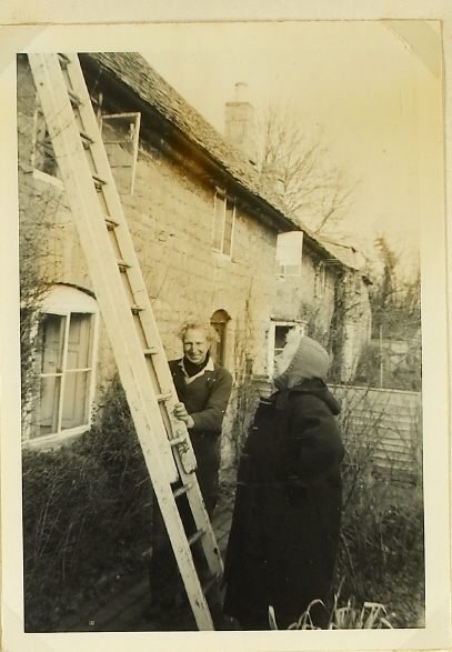 Nancy Hewins and Ladder