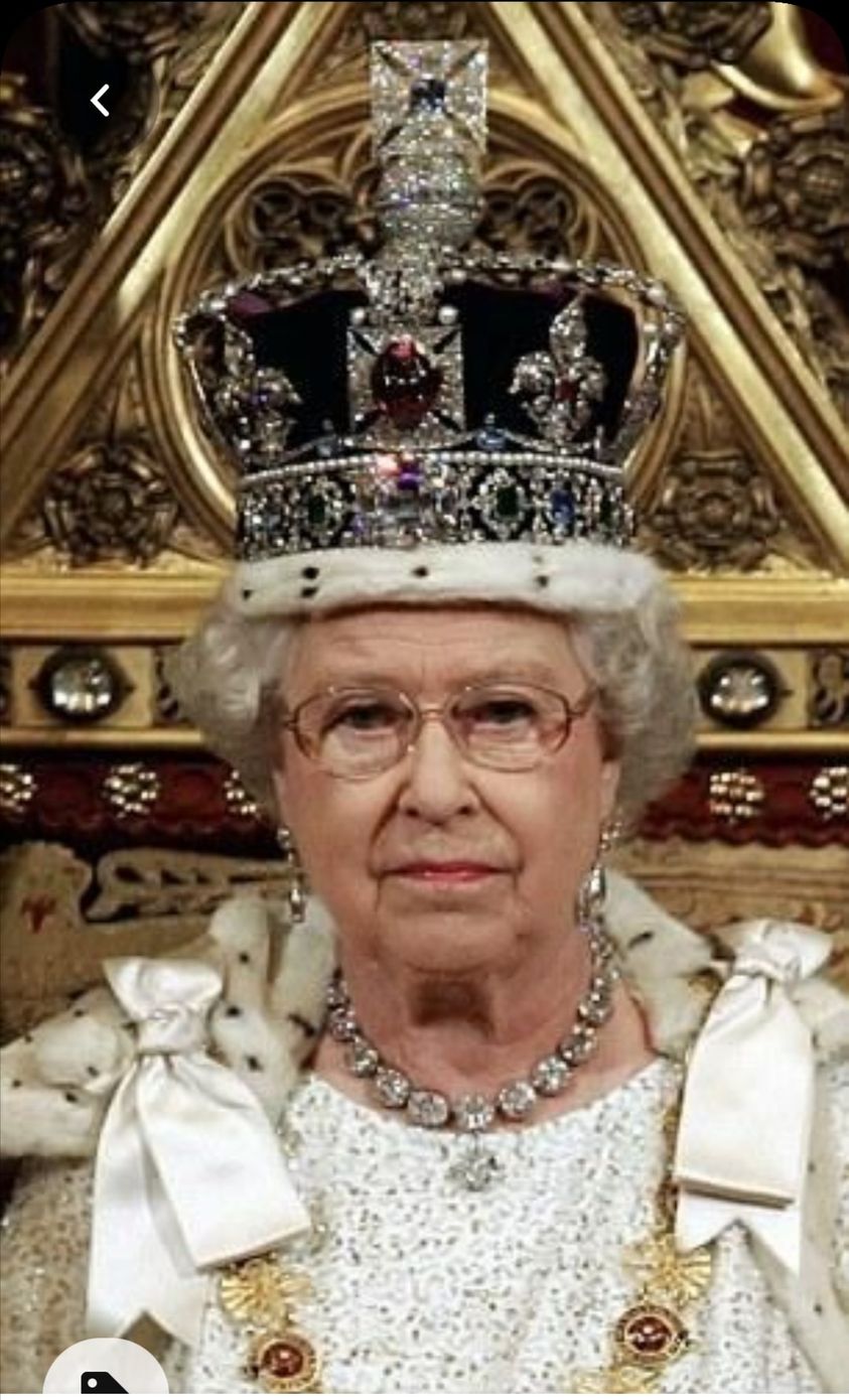 Queen wearing crown