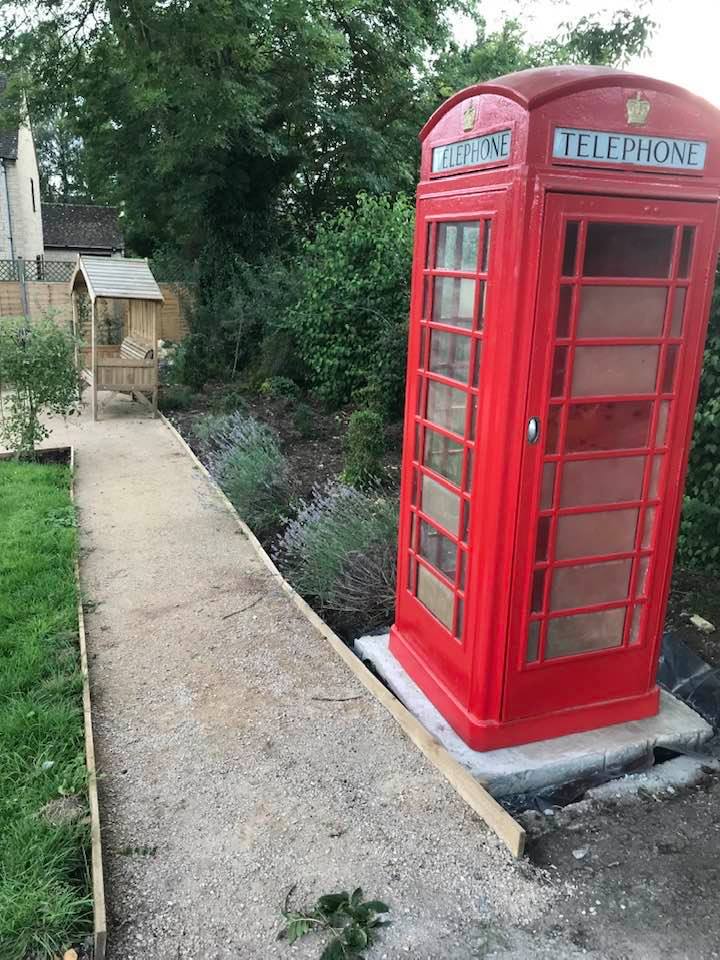 Telephone box in Community Garden