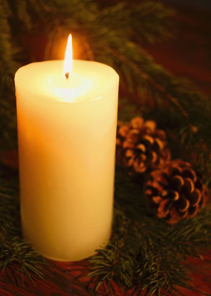 Tree of light candle